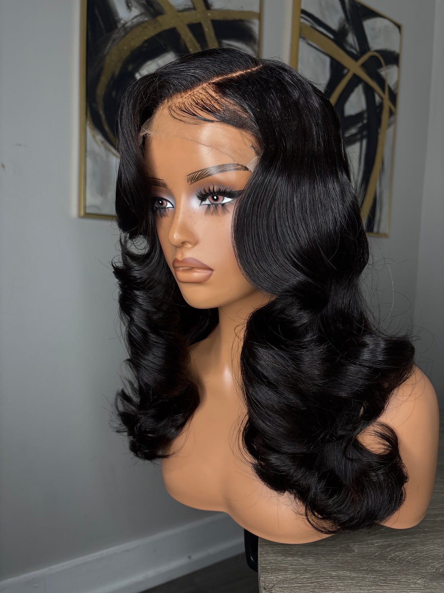 Side part 5x5 closure wig