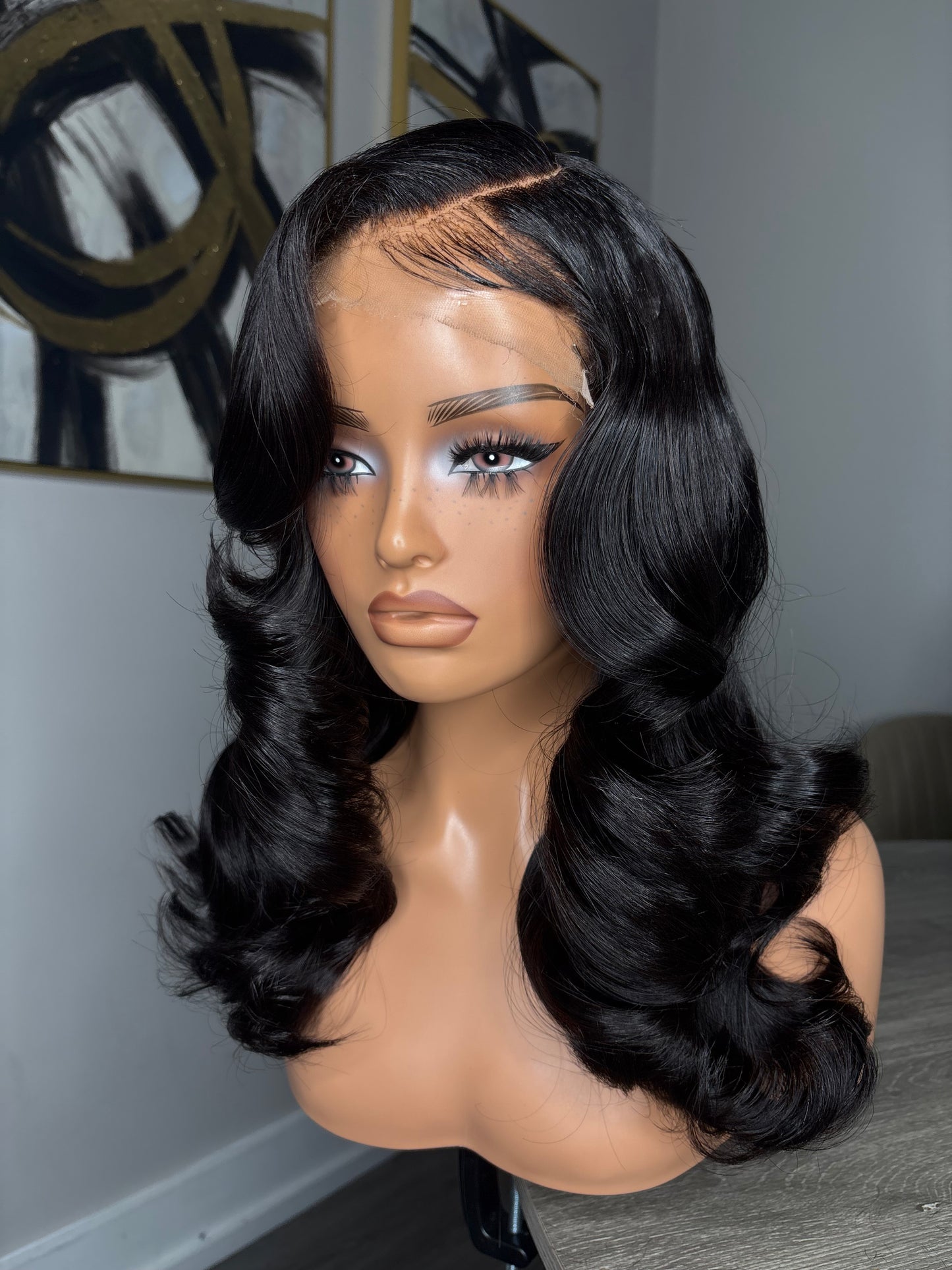 Side part 5x5 closure wig